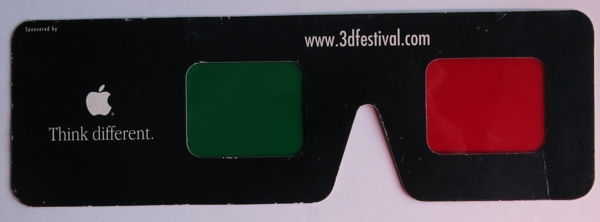 Old 3D goggles. Green and red.